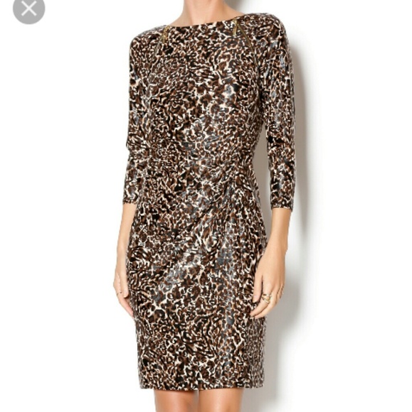 joseph ribkoff animal print dress
